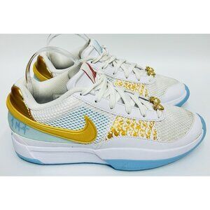 Nike Ja 1 Chinese New Year Sneakers Shoes Size 7.5 White Blue Gold